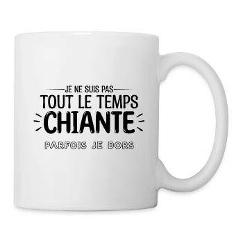 Je ne suis pas tout le temps chiante cadeau fille - Mug blanc - blanc - Droite