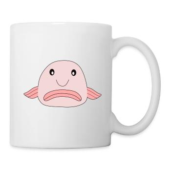 Blobfisch Fisch Comic hässlicher Fisch - Tasse - Weiß - Rechts