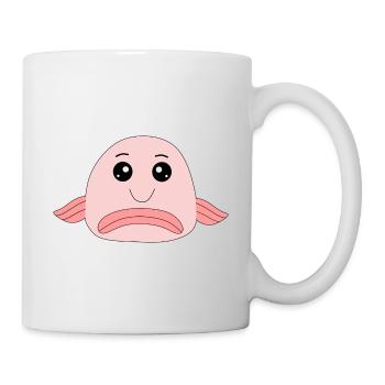 Blobfisch Fisch Comic hässlicher Fisch - Tasse - Weiß - Rechts