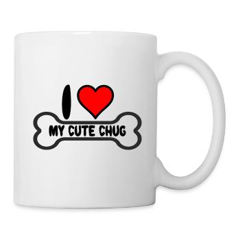 Chug Dog Maman Maman J’aime mes dictons - Mug blanc - blanc - Droite