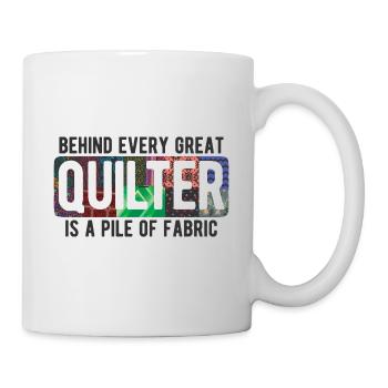Quilten von Tagesdecken - Tasse - Weiß - Rechts