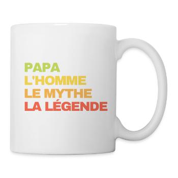 Papa L'homme Le mythe La légende - Mug blanc - blanc - Droite