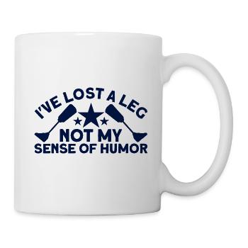 My sense of humor Amputee gift - Mug - white - Right