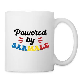 Angetrieben von Sarmale - Tasse - Weiß - Rechts