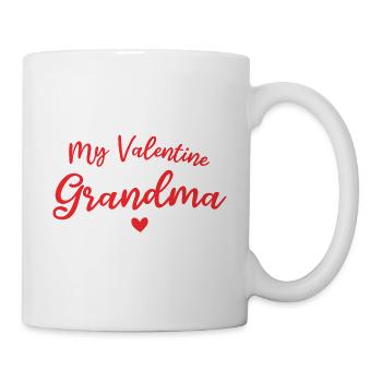 Mon Valentin m’appelle grand-mère - Mug blanc - blanc - Droite