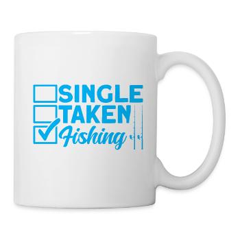 Single Fishing Fishing Gift - Mug - white - Right