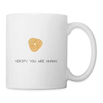 verify you are human - Tasse - Weiß - Rechts