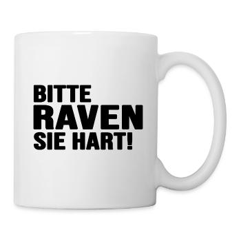 Rave Beats Techno ballern hard Bass Raveland - Tasse - Weiß - Rechts