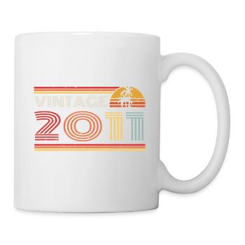 2011 Limited Edition Geburtstag Outfit 2011 vintag - Tasse - Weiß - Rechts