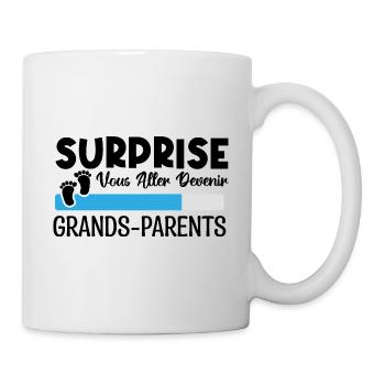 annonce grossesse grands parents. devenir grands. - Mug blanc - blanc - Droite
