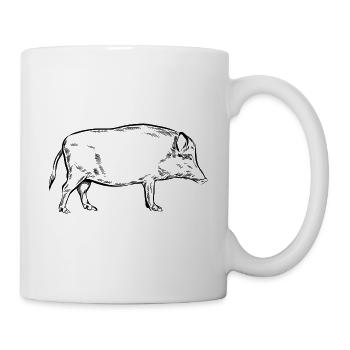 Wild boar - Wild boar - Hunting - Hunter - Mug - white - Right