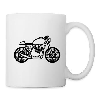Motorrad - Tasse - Weiß - Rechts