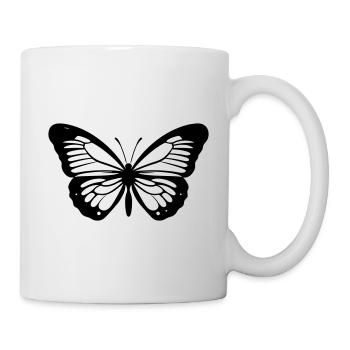 Papillon - Mug blanc - blanc - Droite