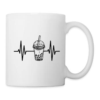 Heartbeat Boba Tea Drink Bubble Tea - Mug - white - Right
