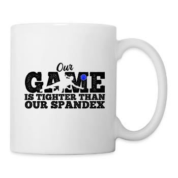 Volleyballer Spruch Für Volleyballspiel Volleyball - Tasse - Weiß - Rechts