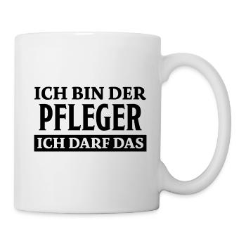 Pfleger Spruch Pflegekraft Lustig Pfleger Geschenk - Tasse - Weiß - Rechts