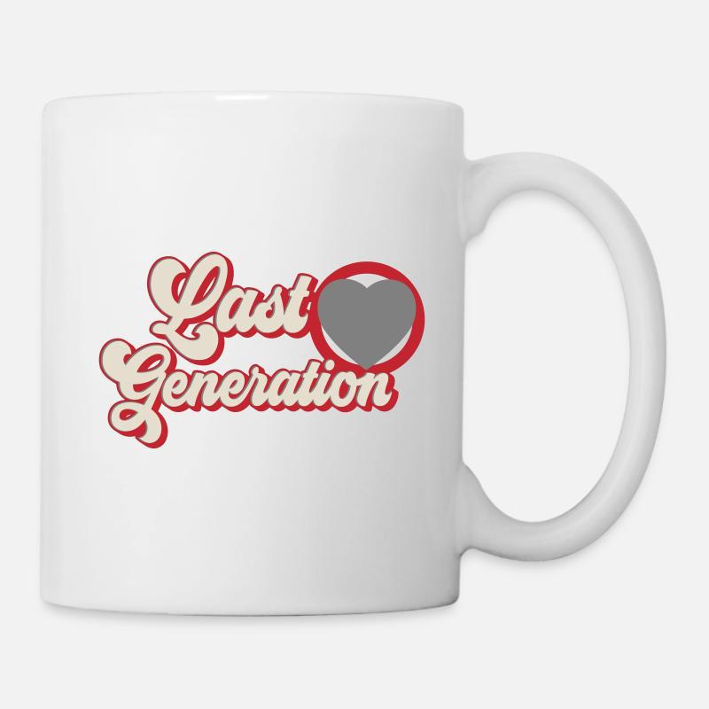 Letzte Generation | Farben änderbar - Tasse - Weiß