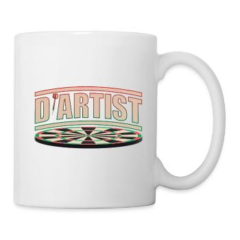 Dartist Dart Artist | Bullseye with style - Mug - white - Right