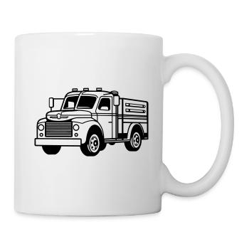 Lkw - Tasse - Weiß - Rechts