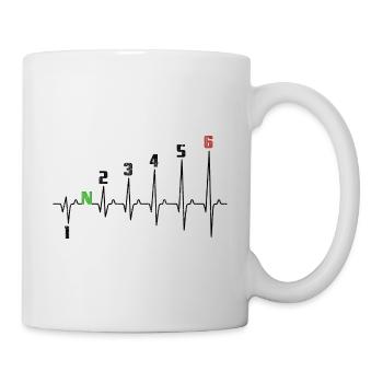 1N23456 Motorcycle Gearshift - Adrenaline - Pulse - Mug - white - Right