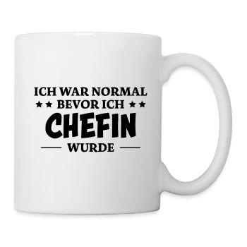 Chefin Spruch Familie Beruf Lustig Chefin Geschenk - Tasse - Weiß - Rechts