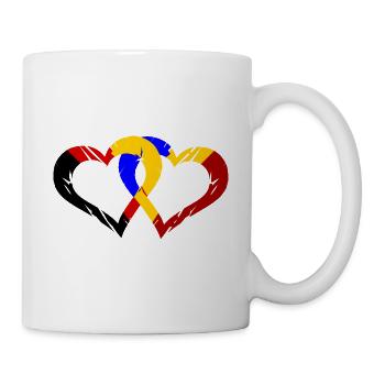 Deutsch Rumänische Partnerschaft - Tasse - Weiß - Rechts