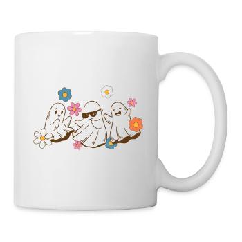 Spooky Season Halloween Boo Ghost Let's Go Ghouls - Mug - white - Right