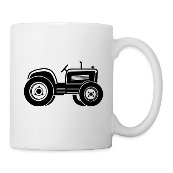 tracteur - Mug blanc - blanc - Droite