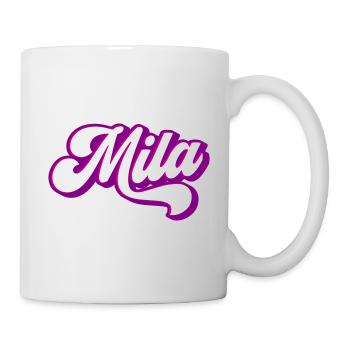 Mila | Farben änderbar - Tasse - Weiß - Rechts