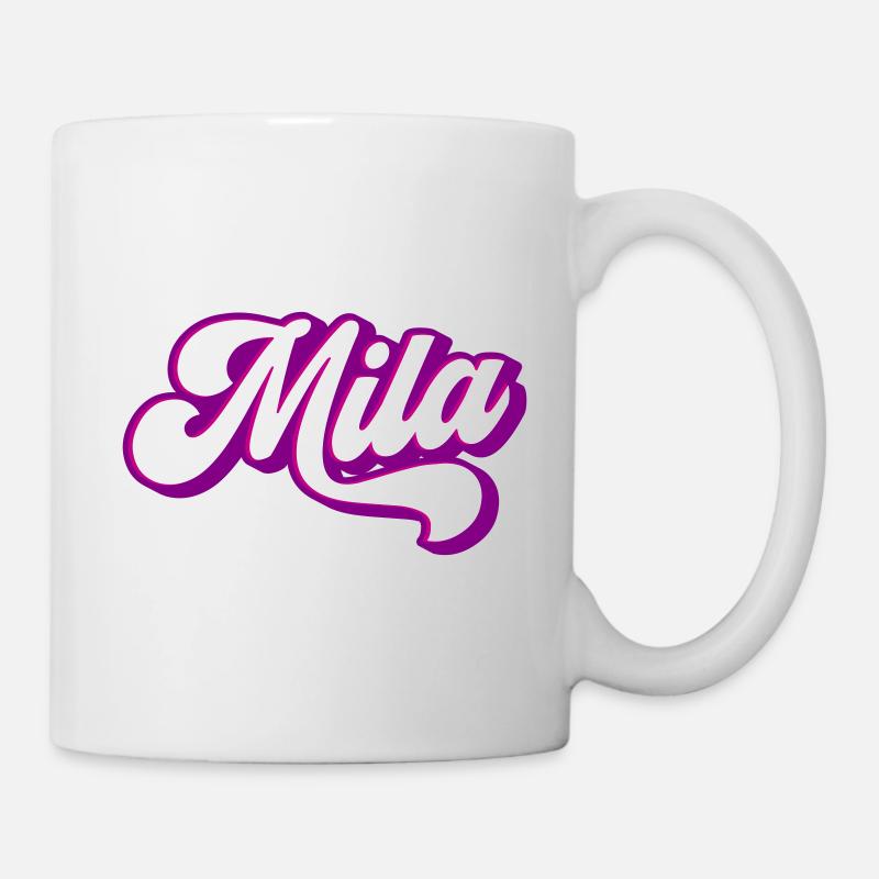 Mila | Farben änderbar - Tasse - Weiß