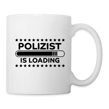 Polizist Spruch Polizei Lustiges Polizist Geschenk - Tasse - Weiß - Rechts