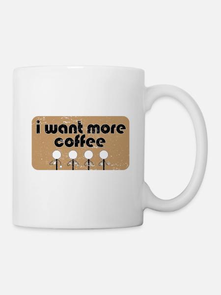 SLP Therapist I Want More Coffee Speech Language - Tasse - Weiß