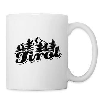 Tirol - Wald und Berge Wandern Erholung - Tasse - Weiß - Rechts