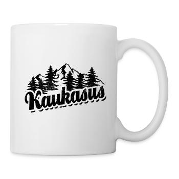 Kaukasus - Wald und Berge Wandern Erholung - Tasse - Weiß - Rechts