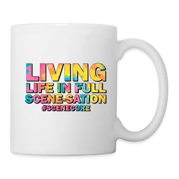 Lustiger Szenenkern - Tasse - Weiß - Rechts