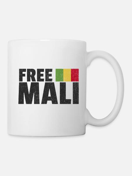 Free Mali: Unterstützen Sie Malis Freiheit - Tasse - Weiß