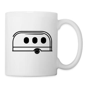Kleiner Wohnwagen - Tasse - Weiß - Rechts