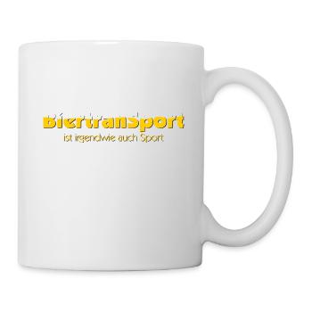 BiertranSport ist irgendwie auch Sport, Superkraft - Tasse - Weiß - Rechts