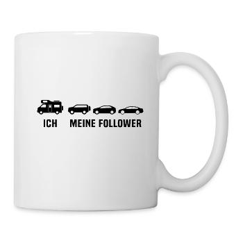 ich meine follower campen wohnmobil - Tasse - Weiß - Rechts