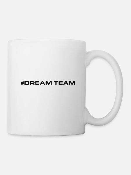 Dream Team Herz Liebe - Tasse - Weiß