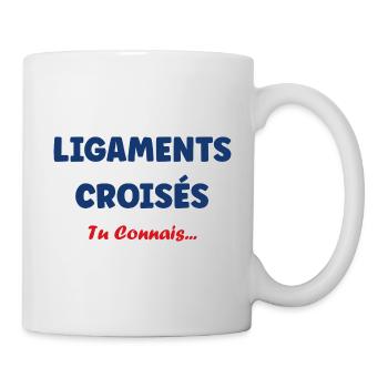 ligaments croises - Mug blanc - blanc - Droite