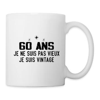 Je ne suis pas vieux cadeau anniversaire 60 - Mug blanc - blanc - Droite