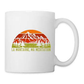La montagne, ma méditation pour montagnard - Mug blanc - blanc - Droite