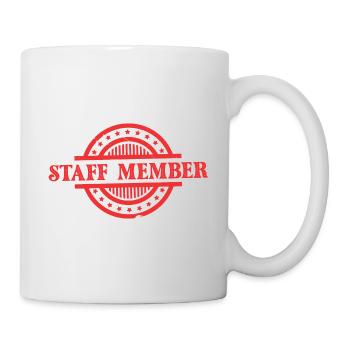 Membre du personnel - Mug blanc - blanc - Droite