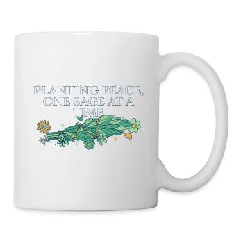 Planting Peace One Sage At A Time Smudge Sticks - Mug - white - Right