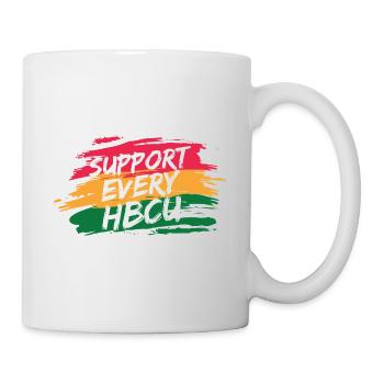 i Support Every HBCU Student Alumni Black Teacher - Mug - white - Right