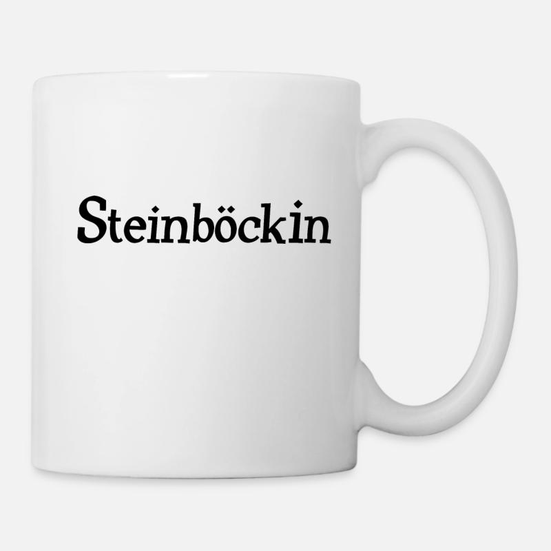 Sternzeichen Steinbock Steinböckin - Tasse - Weiß
