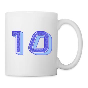 10. 10 YEARS. 10th ANNIVERSARY. 10 YEAR ANNIVERSARY. - Mug - white - Right