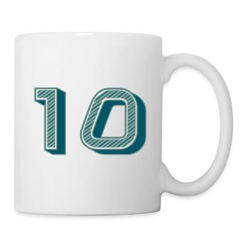 10. 10 YEARS. 10th ANNIVERSARY. 10 YEAR ANNIVERSARY. - Mug - white - Right