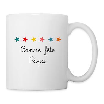 FROHER VATERTAG. PAPA - Tasse - Weiß - Rechts